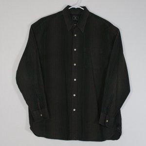 Lucky Brand Dungarees By Gene Montesano Mens Shirt Dark Green Size XL